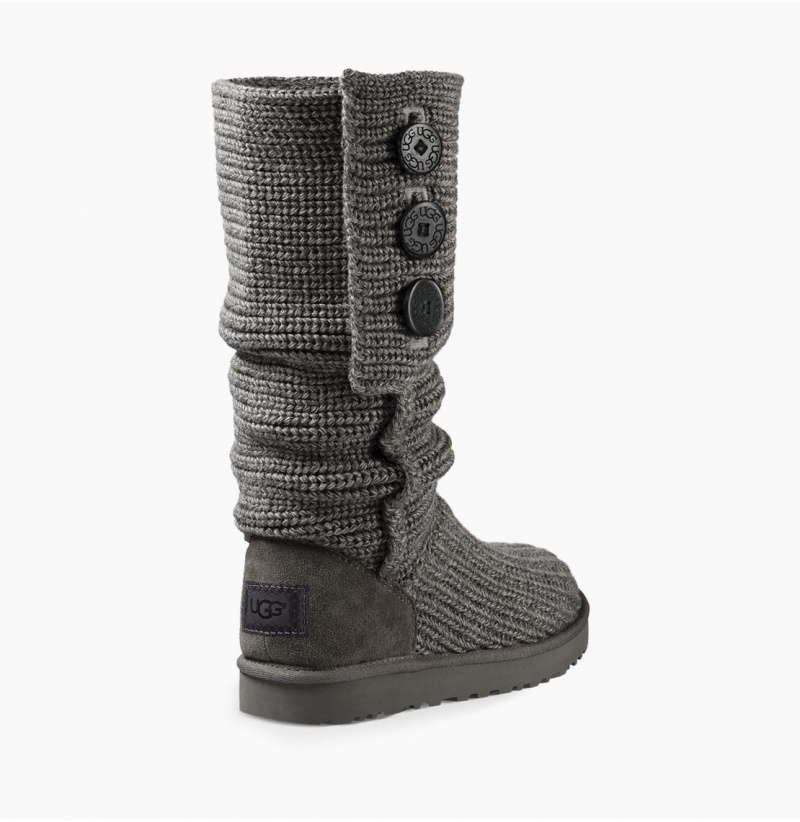UGG Klasické Cardy Pletene Cizmy Damske Siva | SK-567KUOQBE