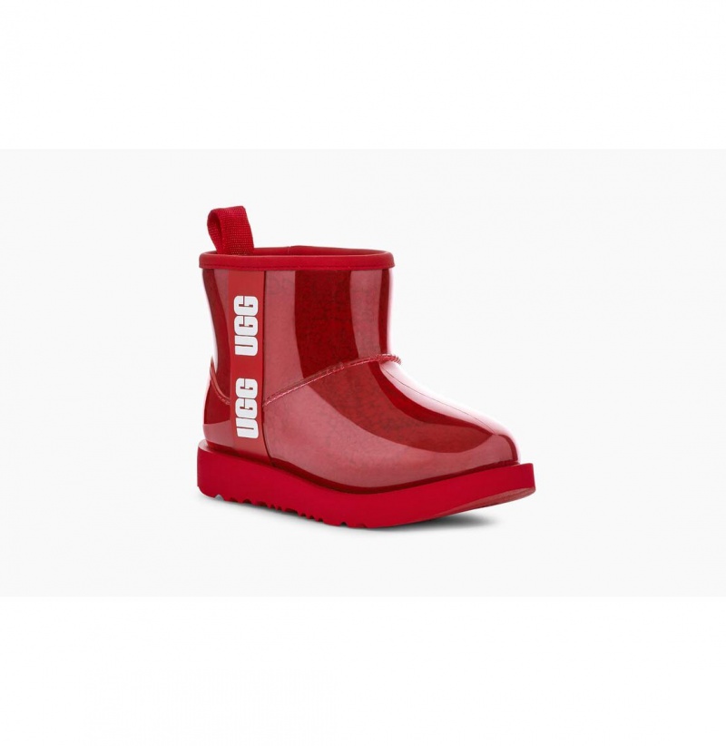 UGG Klasické Clear Mini II Nepremokavé Topánky Detske Červené | SK-427LWICNM