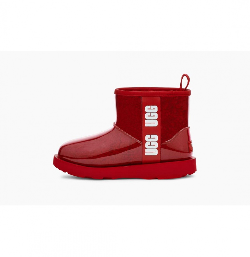 UGG Klasické Clear Mini II Nepremokavé Topánky Detske Červené | SK-427LWICNM