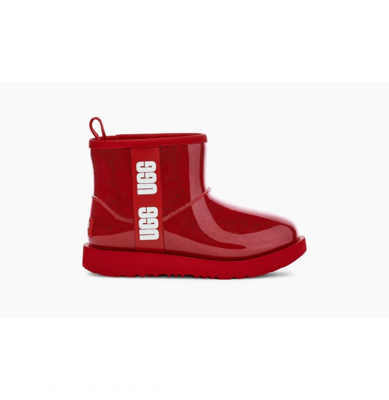 UGG Klasické Clear Mini II Nepremokavé Topánky Detske Červené | SK-427LWICNM