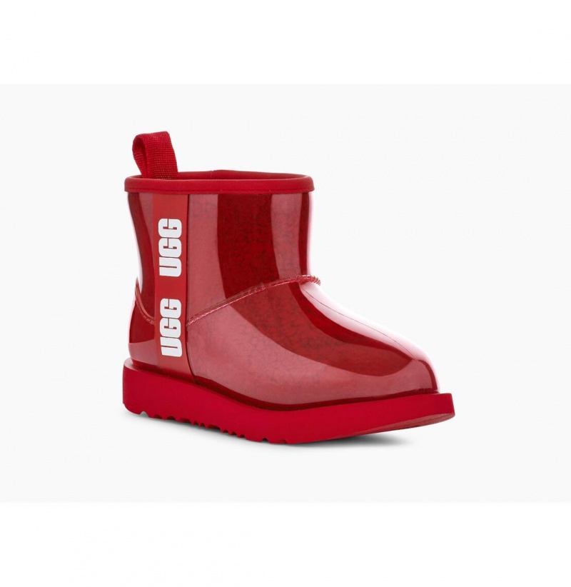 UGG Klasické Clear Mini Nepremokavé Topánky Damske Červené | SK-540YENSRQ