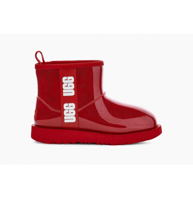 UGG Klasické Clear Mini Nepremokavé Topánky Damske Červené | SK-540YENSRQ