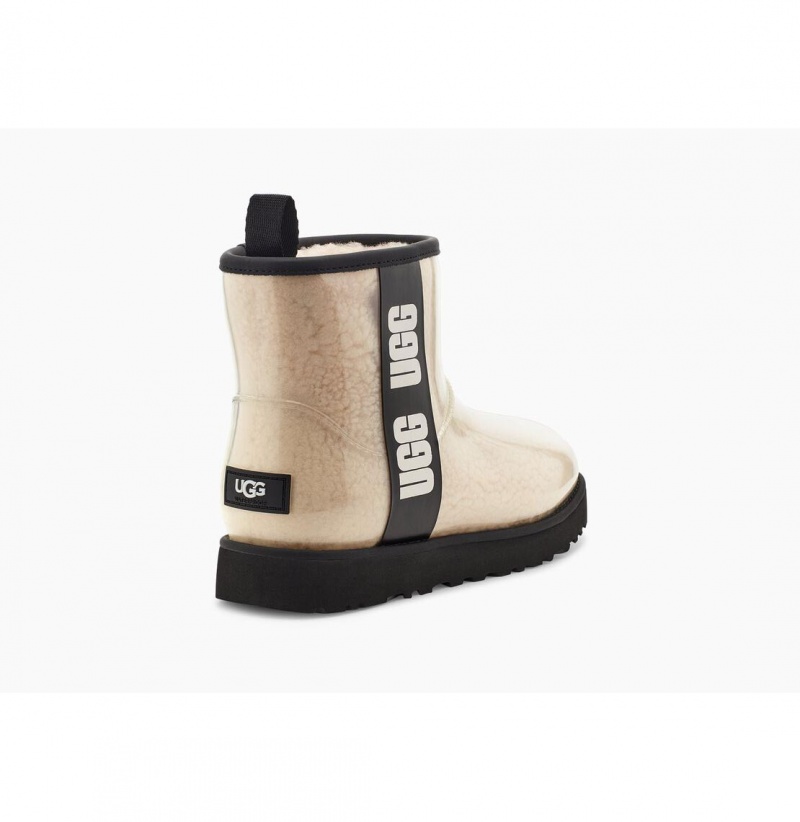 UGG Klasické Clear Mini Nepremokavé Topánky Damske Béžové Čierne | SK-642GSETMU
