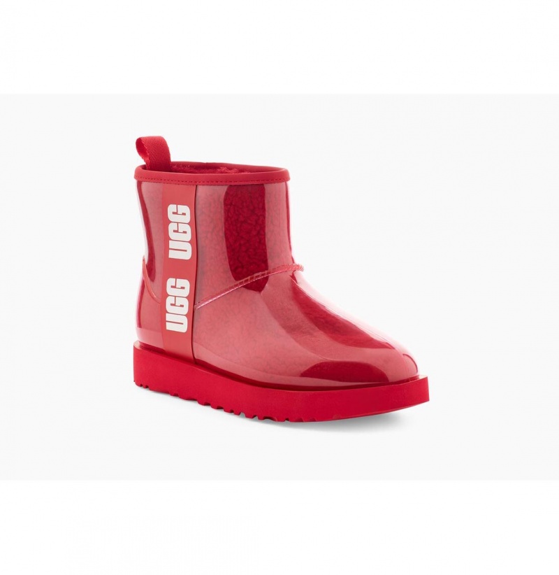 UGG Klasické Clear Mini Nepremokavé Topánky Damske Červené | SK-573URILJC