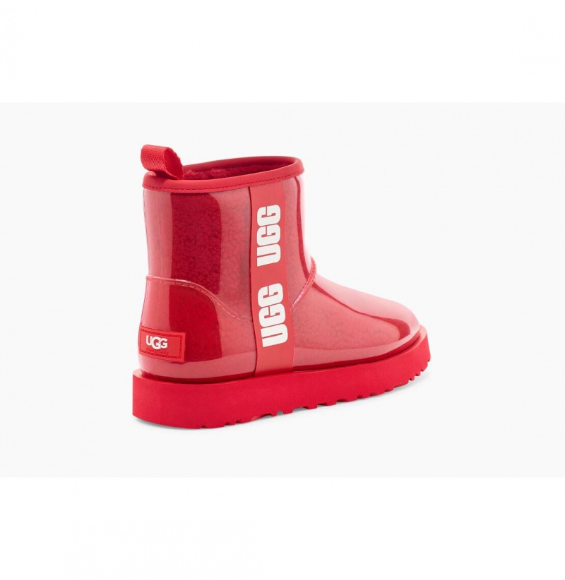 UGG Klasické Clear Mini Nepremokavé Topánky Damske Červené | SK-573URILJC