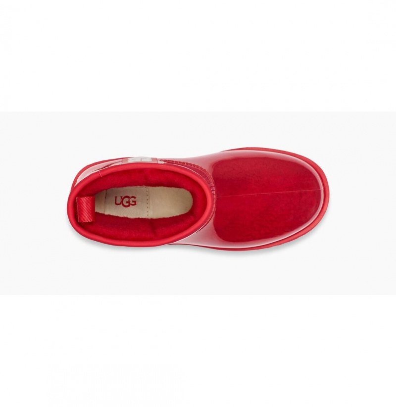 UGG Klasické Clear Mini Nepremokavé Topánky Damske Červené | SK-573URILJC