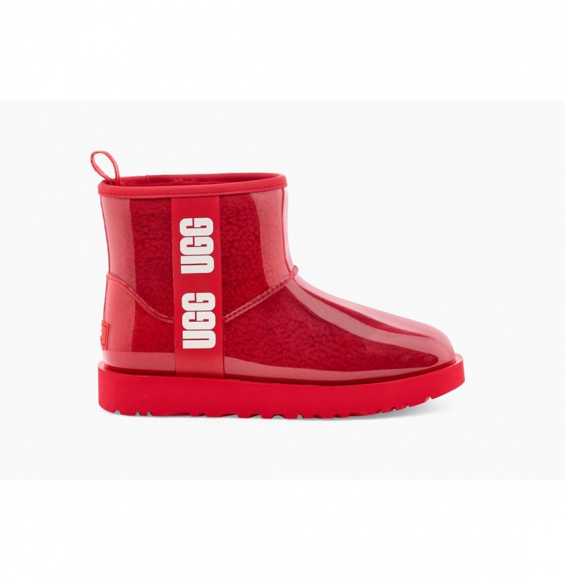 UGG Klasické Clear Mini Nepremokavé Topánky Damske Červené | SK-573URILJC