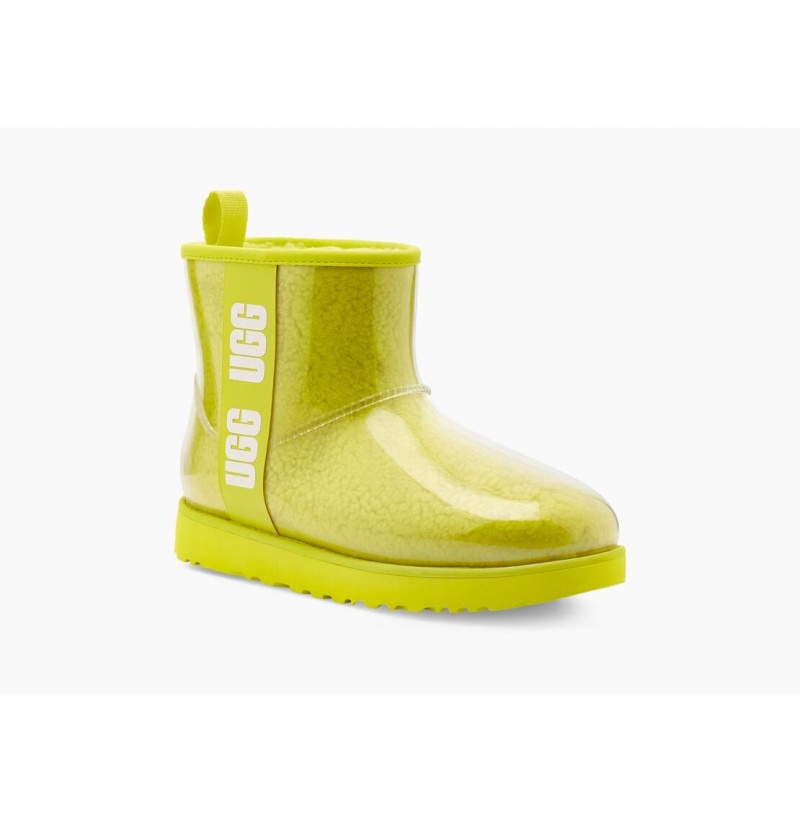 UGG Klasické Clear Mini Nepremokavé Topánky Damske Horčica Biela | SK-706SZWQXB