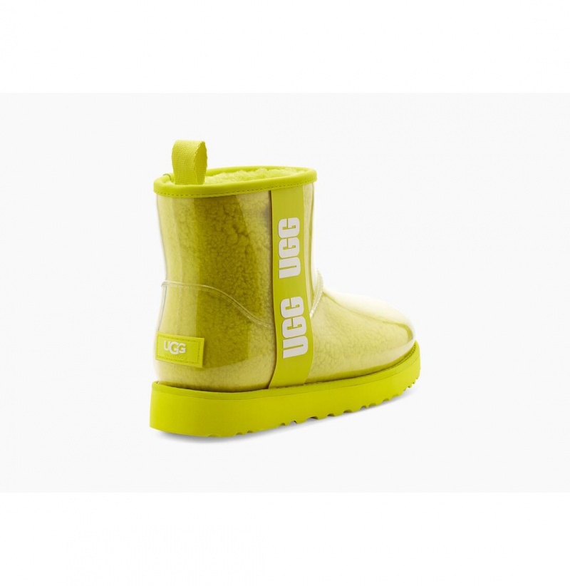 UGG Klasické Clear Mini Nepremokavé Topánky Damske Horčica Biela | SK-706SZWQXB