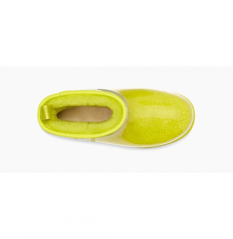 UGG Klasické Clear Mini Nepremokavé Topánky Damske Horčica Biela | SK-706SZWQXB