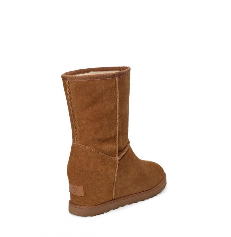 UGG Klasické Femme Kratke Čižmy Na Kline Damske Hnede | SK-653UKVSZT