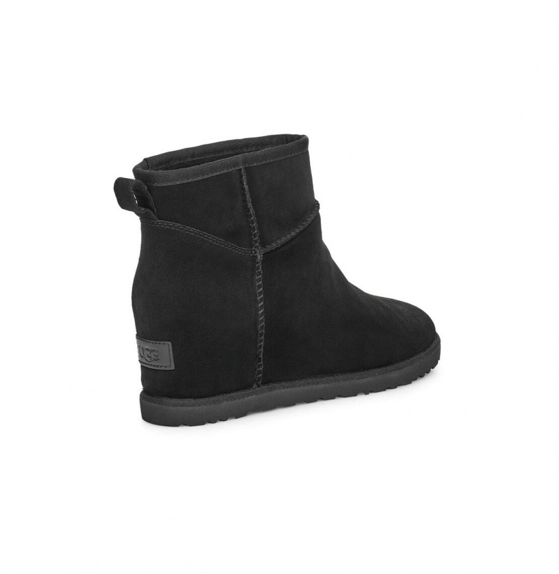 UGG Klasické Femme Mini Čižmy Na Kline Damske Čierne | SK-802HYZAQU