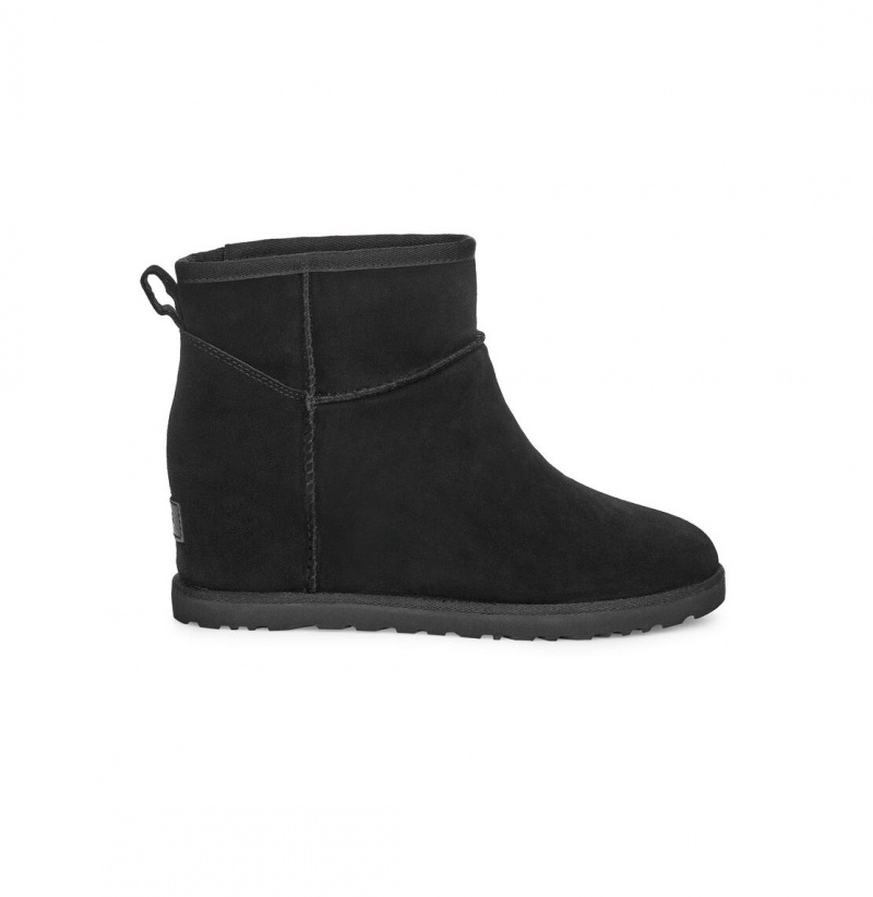 UGG Klasické Femme Mini Čižmy Na Kline Damske Čierne | SK-802HYZAQU