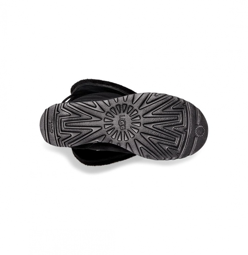 UGG Klasické Femme Over-the-Knee Snurovacie Topanky Damske Čierne | SK-596CJXTNG