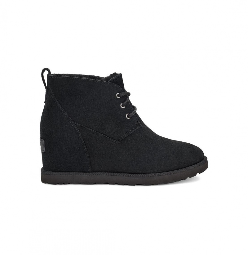 UGG Klasické Femme Snurovacie Topanky Damske Čierne | SK-068ZYXCBS