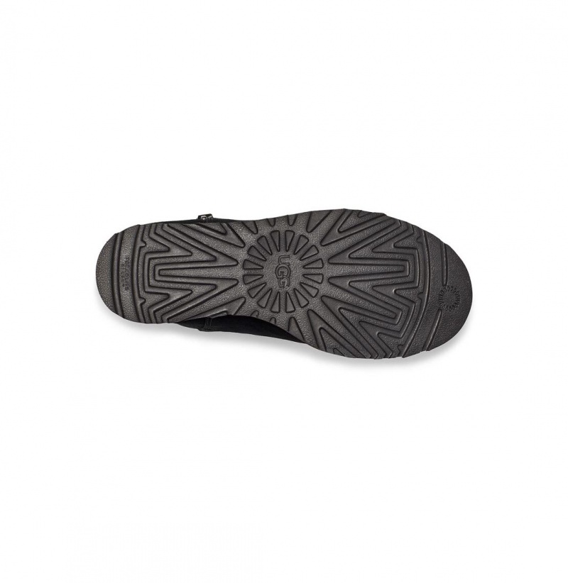 UGG Klasické Femme Zip Mini Čižmy Na Kline Damske Čierne | SK-528ZTHVQM