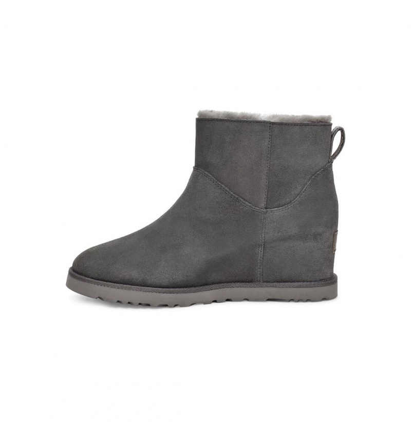 UGG Klasické Femme Zip Mini Čižmy Na Kline Damske Siva | SK-684WEPKQF