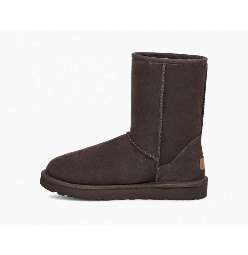 UGG Klasické Kratke II Čižmy Z Ovčej Kože Damske Čokoláda | SK-917BGXJVZ