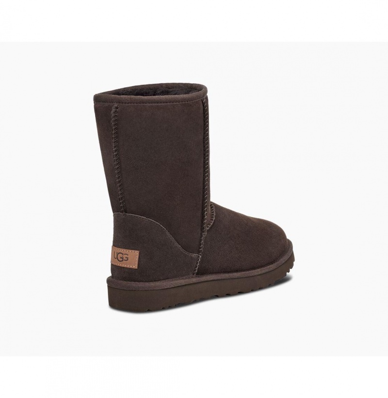 UGG Klasické Kratke II Čižmy Z Ovčej Kože Damske Čokoláda | SK-917BGXJVZ