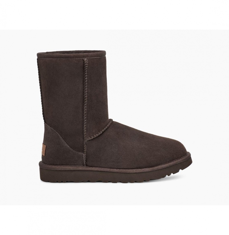 UGG Klasické Kratke II Čižmy Z Ovčej Kože Damske Čokoláda | SK-917BGXJVZ