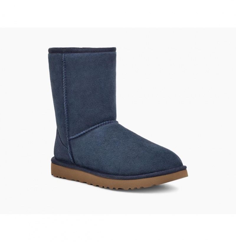 UGG Klasické Kratke II Čižmy Z Ovčej Kože Damske Námornícka Modrá | SK-709FUTGIQ