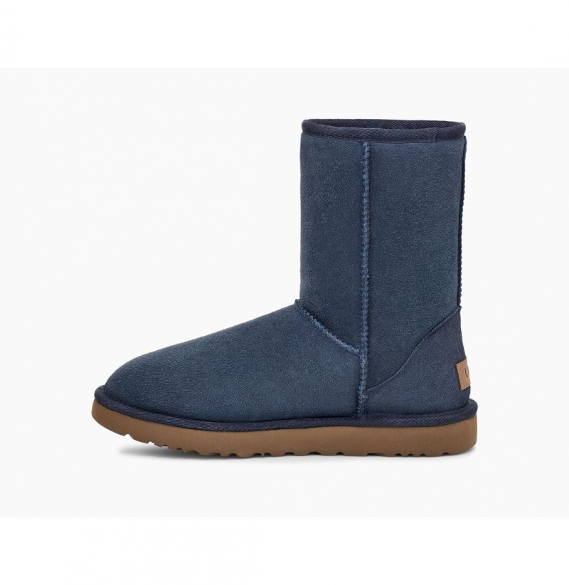 UGG Klasické Kratke II Čižmy Z Ovčej Kože Damske Námornícka Modrá | SK-709FUTGIQ