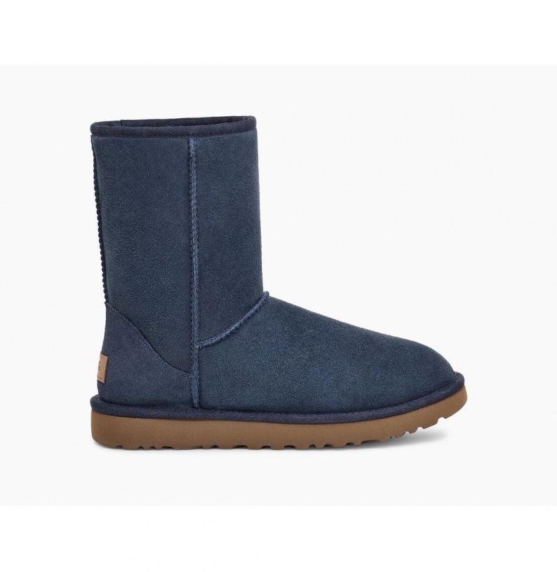 UGG Klasické Kratke II Čižmy Z Ovčej Kože Damske Námornícka Modrá | SK-709FUTGIQ
