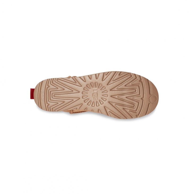UGG Klasické Kratke Logo Zip Zimne Topanky Damske Hnede | SK-304DAJGZL