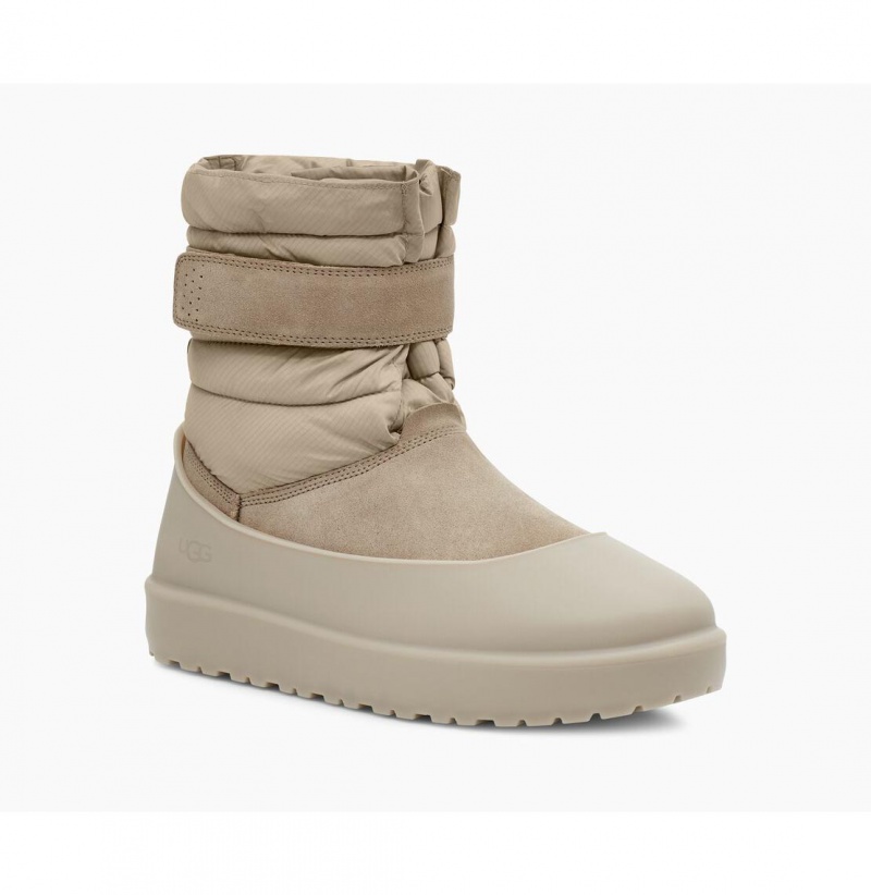 UGG Klasické Kratke Pull-On Weather Zimne Topanky Panske Svetlo Siva | SK-271ILXQVJ