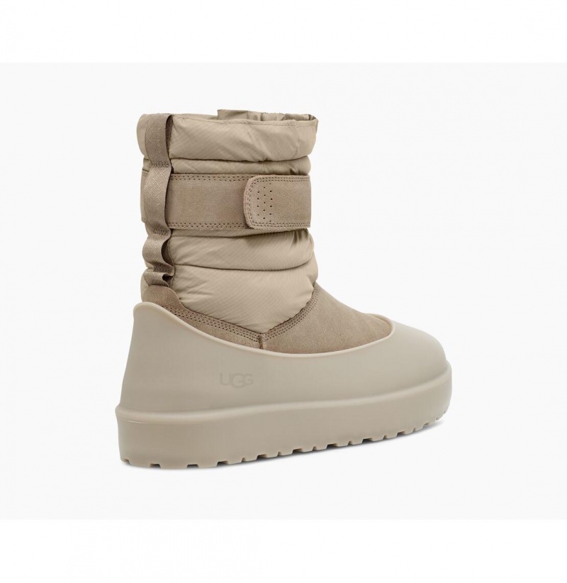 UGG Klasické Kratke Pull-On Weather Zimne Topanky Panske Svetlo Siva | SK-271ILXQVJ