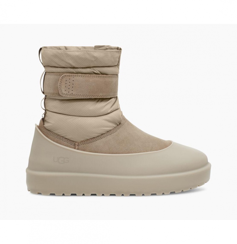UGG Klasické Kratke Pull-On Weather Zimne Topanky Panske Svetlo Siva | SK-271ILXQVJ