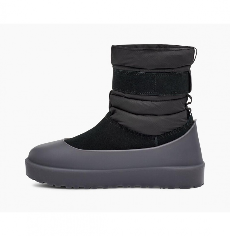 UGG Klasické Kratke Pull-On Weather Zimne Topanky Panske Čierne | SK-023NYZDRC