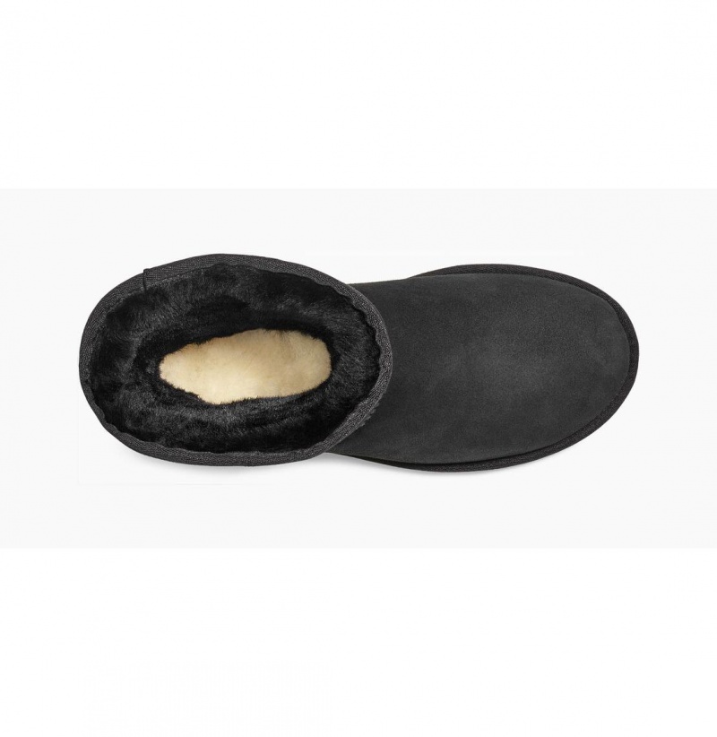 UGG Klasické Kratke Čižmy Z Ovčej Kože Panske Čierne | SK-284IYKCHV