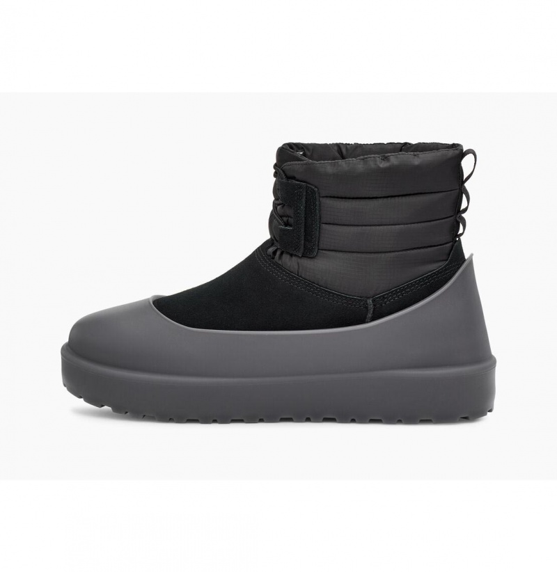 UGG Klasické Mini Cipkovane-Up Weather Zimne Topanky Panske Čierne | SK-453JWZSUX