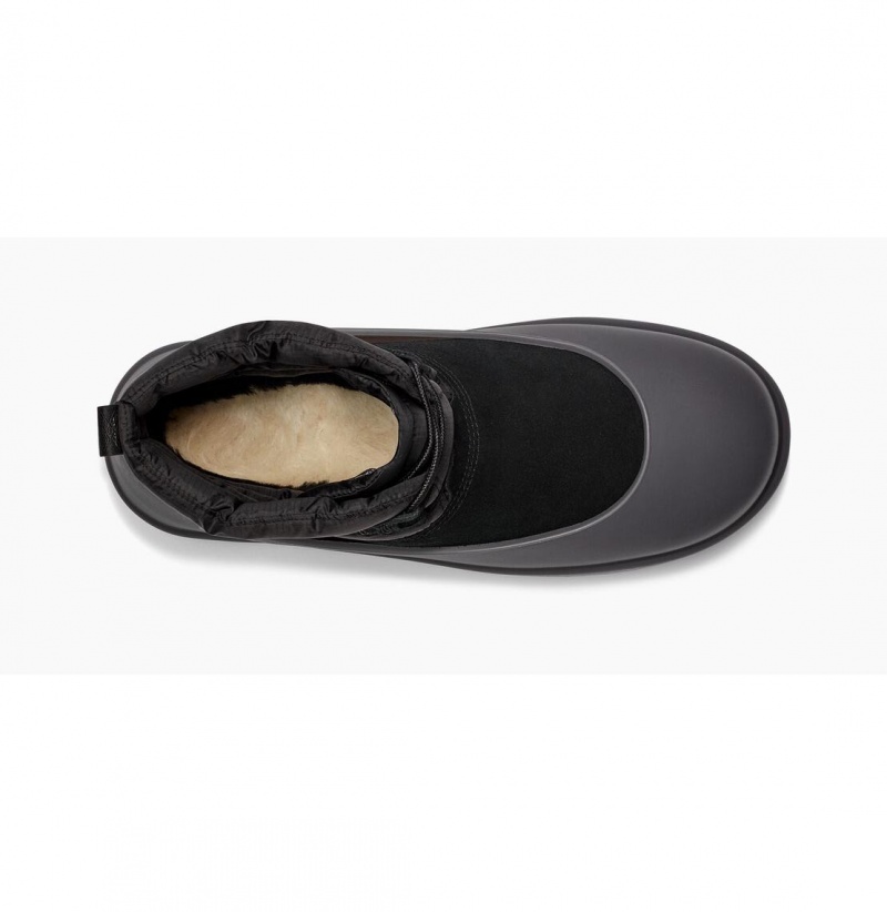 UGG Klasické Mini Cipkovane-Up Weather Zimne Topanky Panske Čierne | SK-453JWZSUX