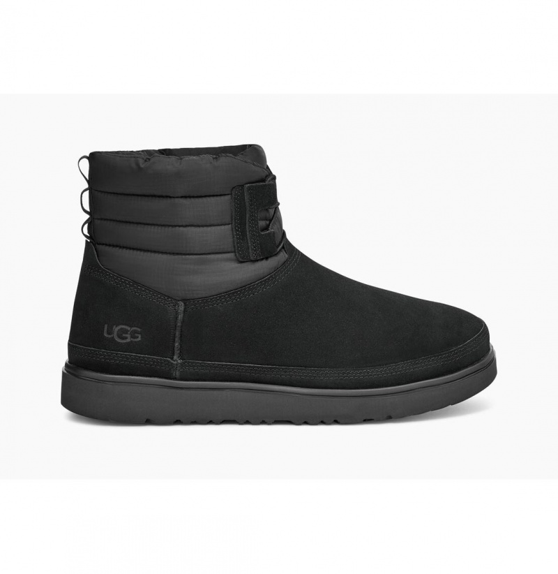 UGG Klasické Mini Cipkovane-Up Weather Zimne Topanky Panske Čierne | SK-453JWZSUX