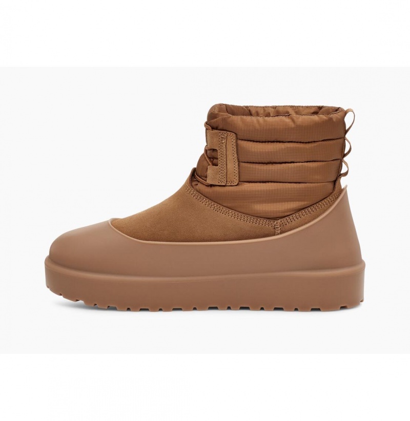 UGG Klasické Mini Cipkovane-Up Weather Zimne Topanky Panske Hnede | SK-314IRANVY