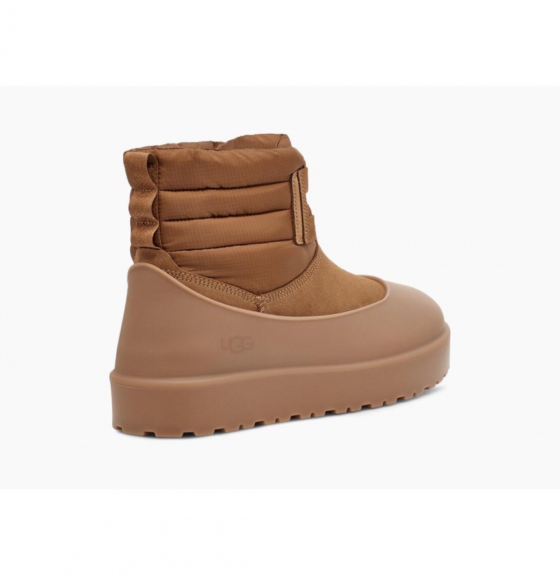 UGG Klasické Mini Cipkovane-Up Weather Zimne Topanky Panske Hnede | SK-314IRANVY