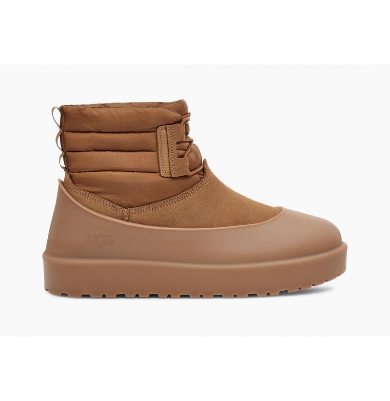 UGG Klasické Mini Cipkovane-Up Weather Zimne Topanky Panske Hnede | SK-314IRANVY