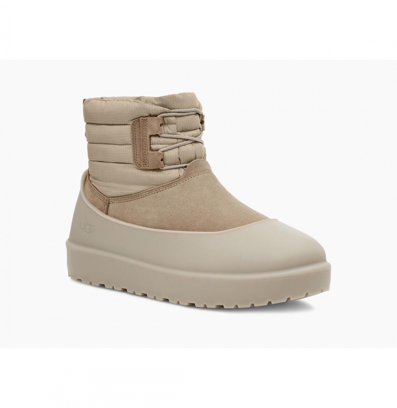 UGG Klasické Mini Cipkovane-Up Weather Zimne Topanky Panske Svetlo Siva | SK-653EDKBPA