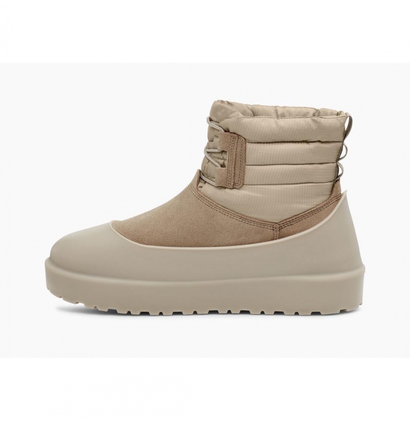 UGG Klasické Mini Cipkovane-Up Weather Zimne Topanky Panske Svetlo Siva | SK-653EDKBPA