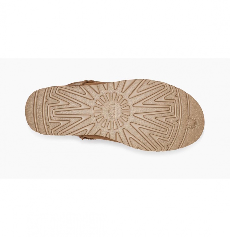 UGG Klasické Mini II Ugg Logo Čižmy Z Ovčej Kože Panske Hnede | SK-215CUBZOD