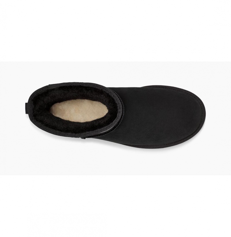 UGG Klasické Mini II Ugg Logo Čižmy Z Ovčej Kože Panske Čierne | SK-320KDIHTR