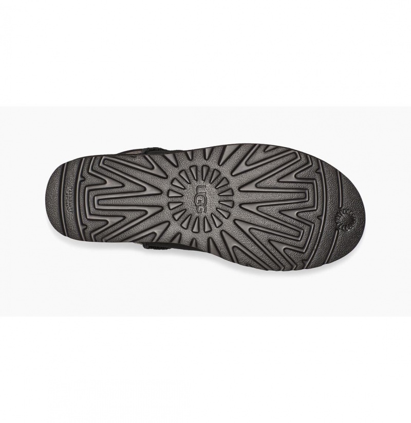 UGG Klasické Mini II Ugg Logo Čižmy Z Ovčej Kože Panske Čierne | SK-320KDIHTR