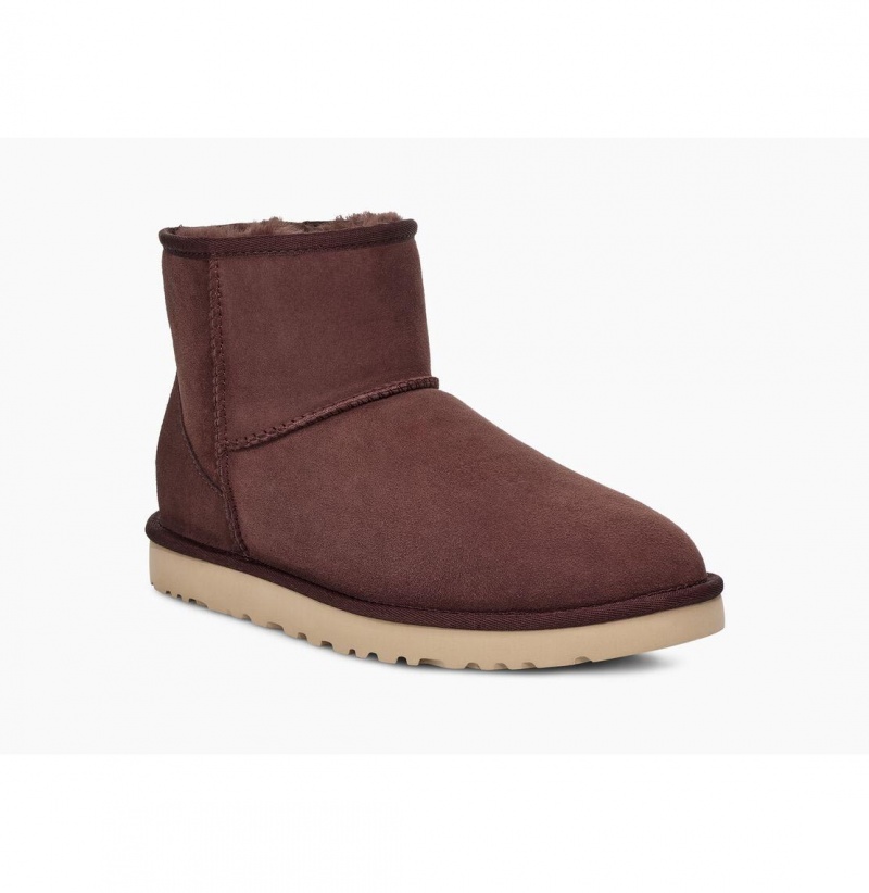 UGG Klasické Mini Čižmy Z Ovčej Kože Panske Bordove | SK-386VXPIEW