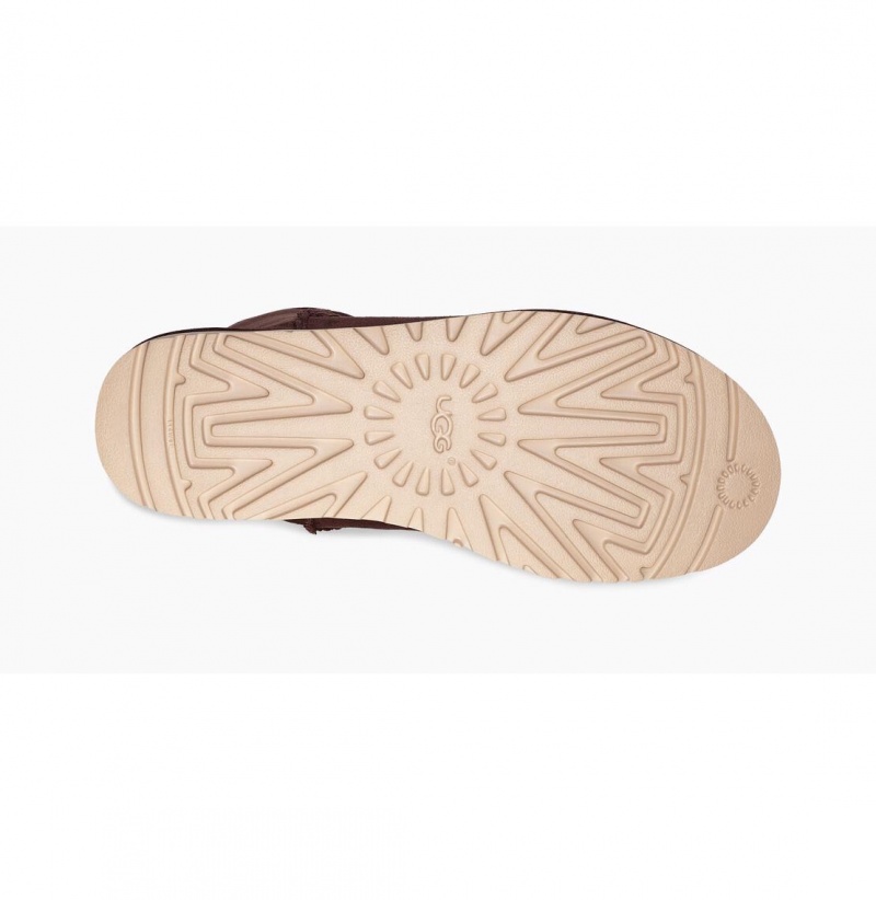 UGG Klasické Mini Čižmy Z Ovčej Kože Panske Bordove | SK-386VXPIEW