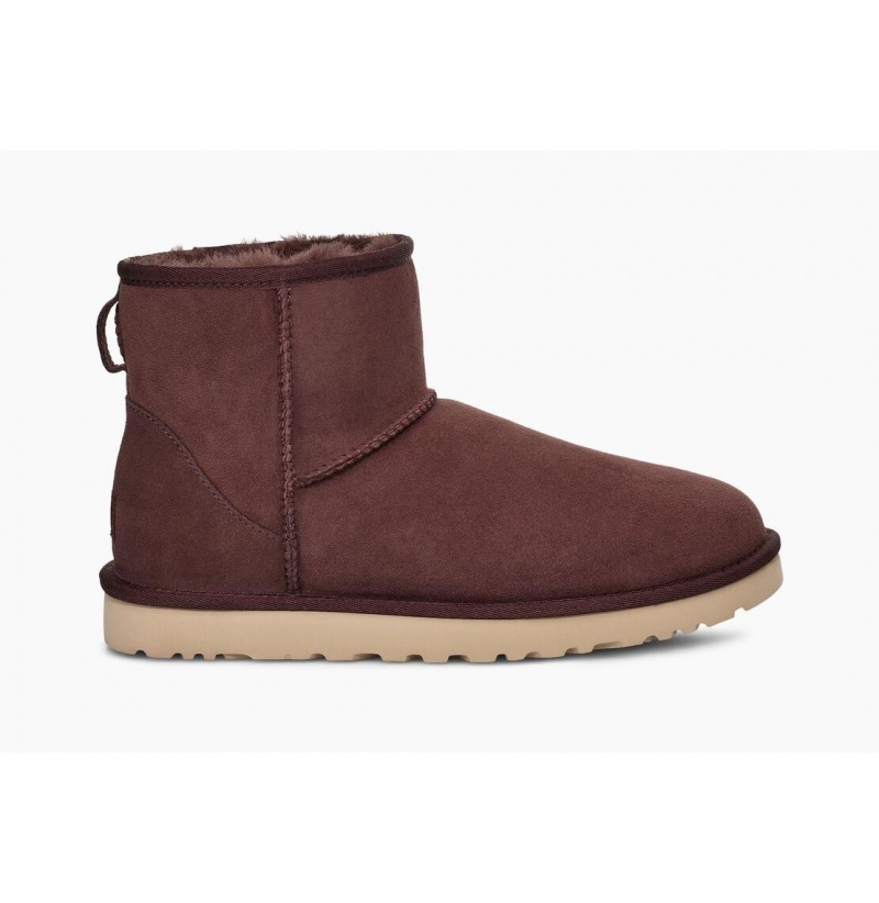 UGG Klasické Mini Čižmy Z Ovčej Kože Panske Bordove | SK-386VXPIEW