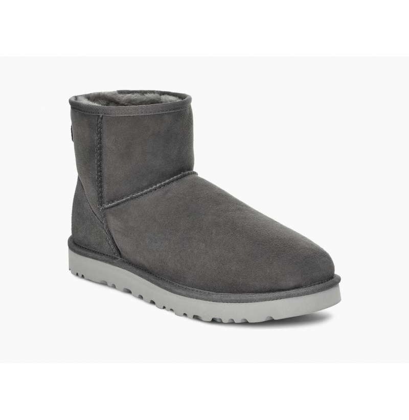 UGG Klasické Mini Čižmy Z Ovčej Kože Panske Tmavo Siva | SK-017ZSNUQB