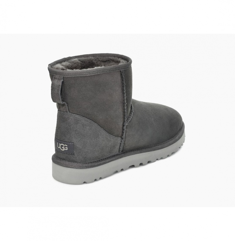 UGG Klasické Mini Čižmy Z Ovčej Kože Panske Tmavo Siva | SK-017ZSNUQB