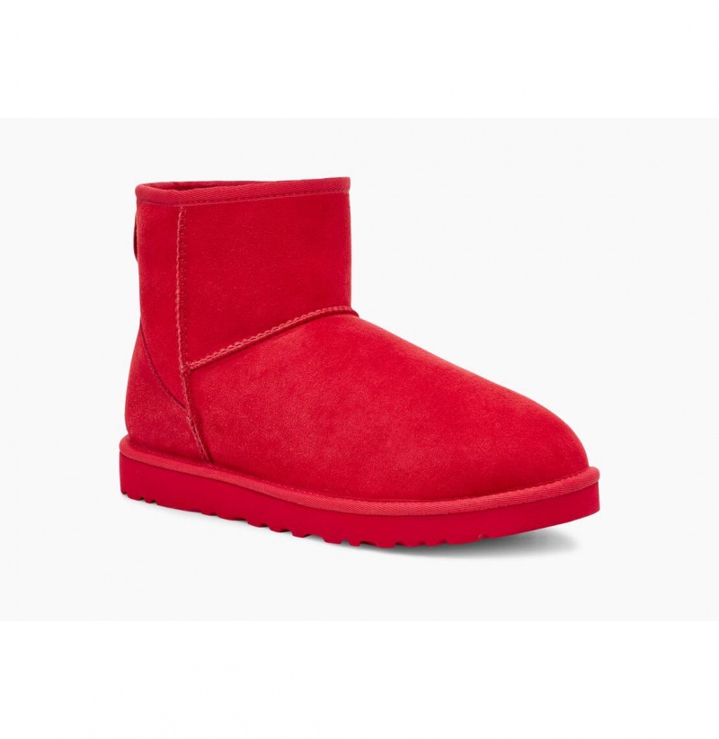 UGG Klasické Mini Čižmy Z Ovčej Kože Panske Červené | SK-981NSMAUL
